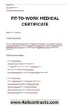 How To Get Medical Certificate Fit To Work