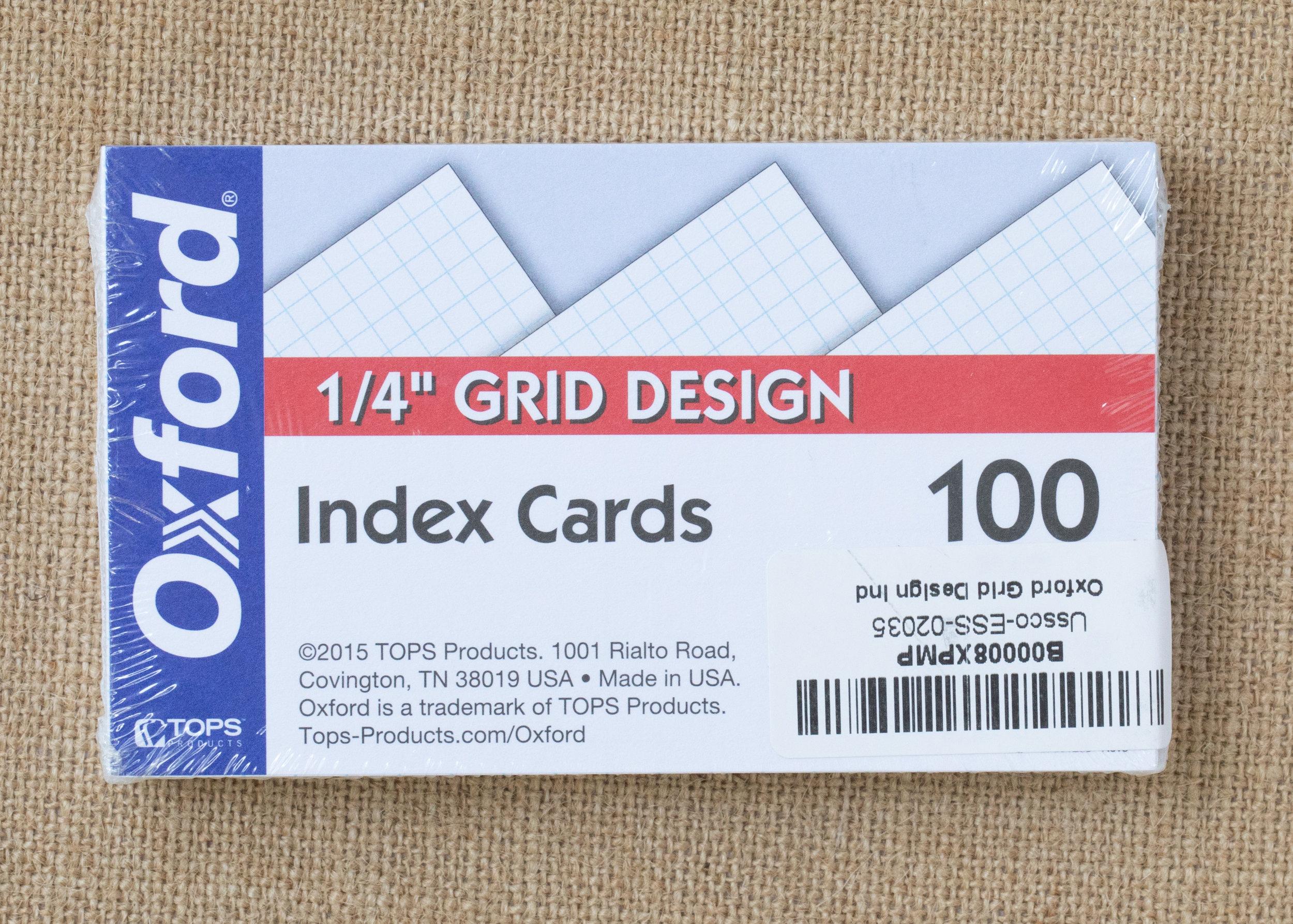 1 4 Index Card Size