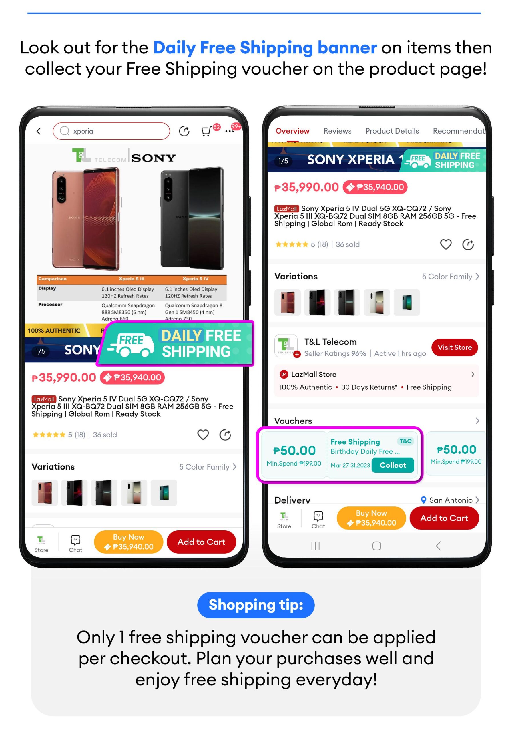 Free Shipping Voucher Lazada