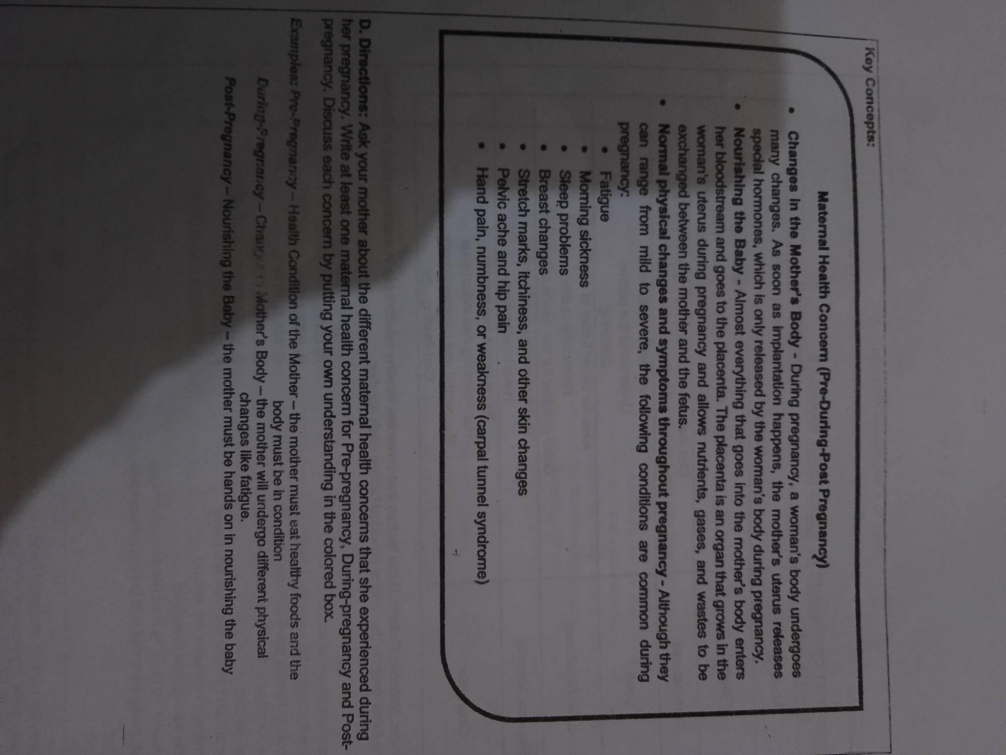 maternal health Brainly