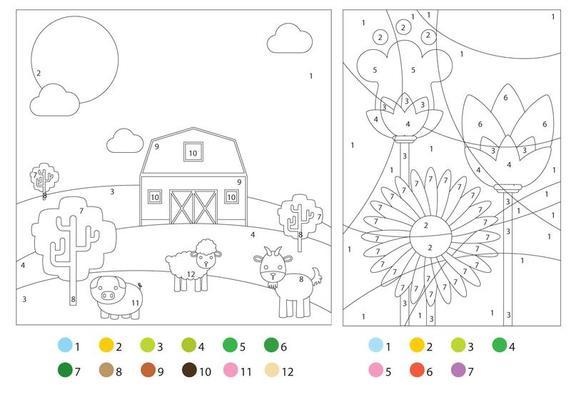 Coloring Worksheets With Guide