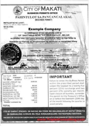 Manila City Hall business permit