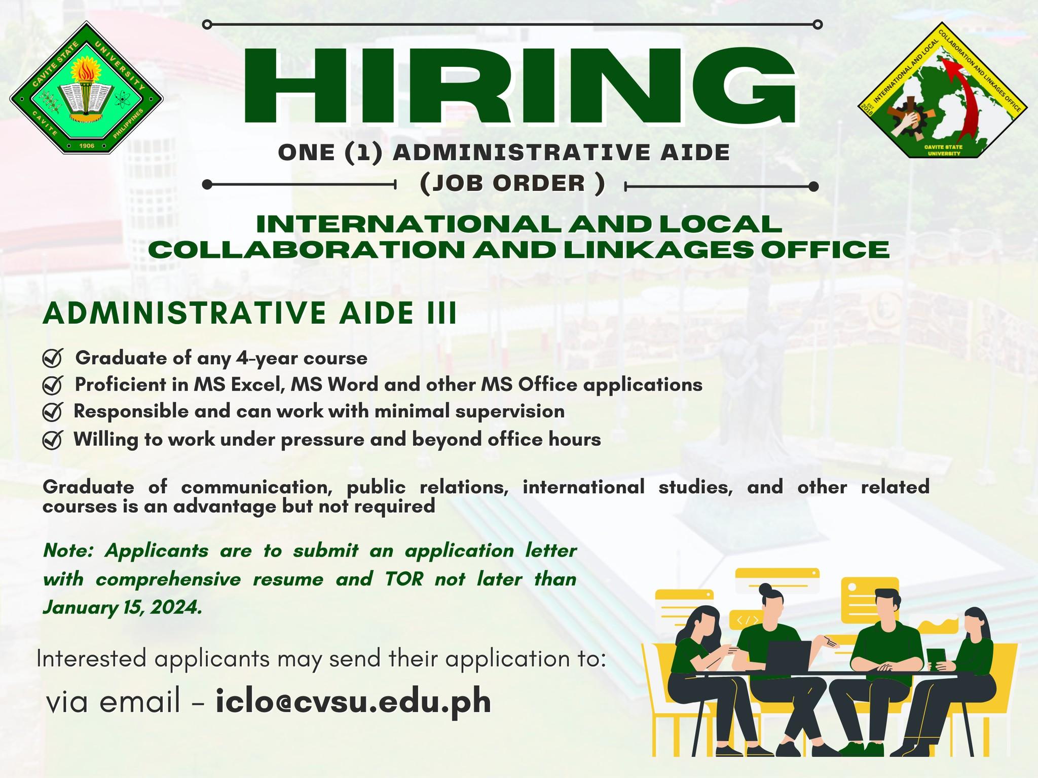 part time jobs Cavite